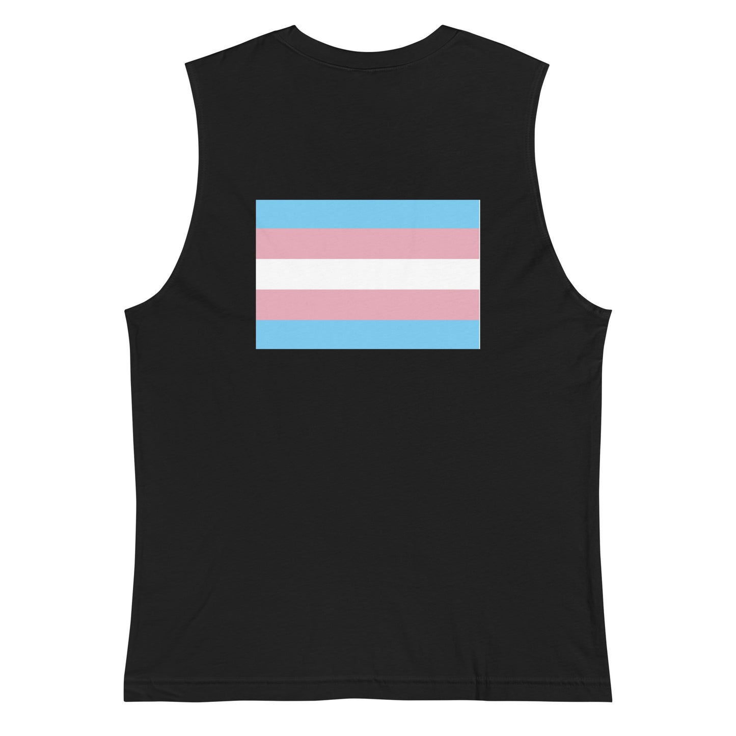 Transgender Pride Flag Muscle Shirt