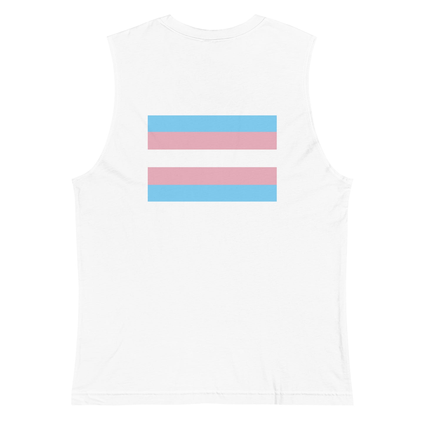 Transgender Pride Flag Muscle Shirt