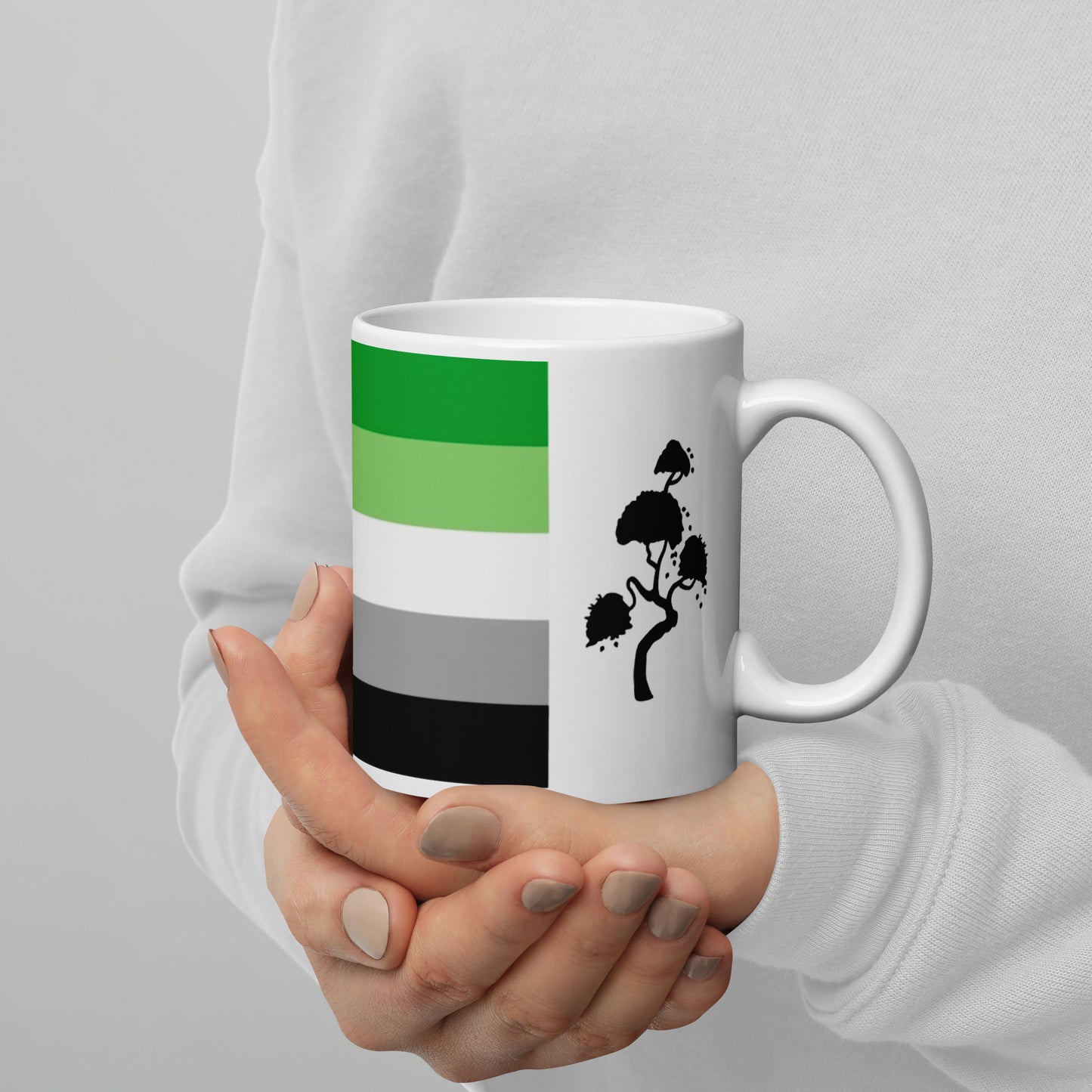 Aromantic Pride Flag Mug