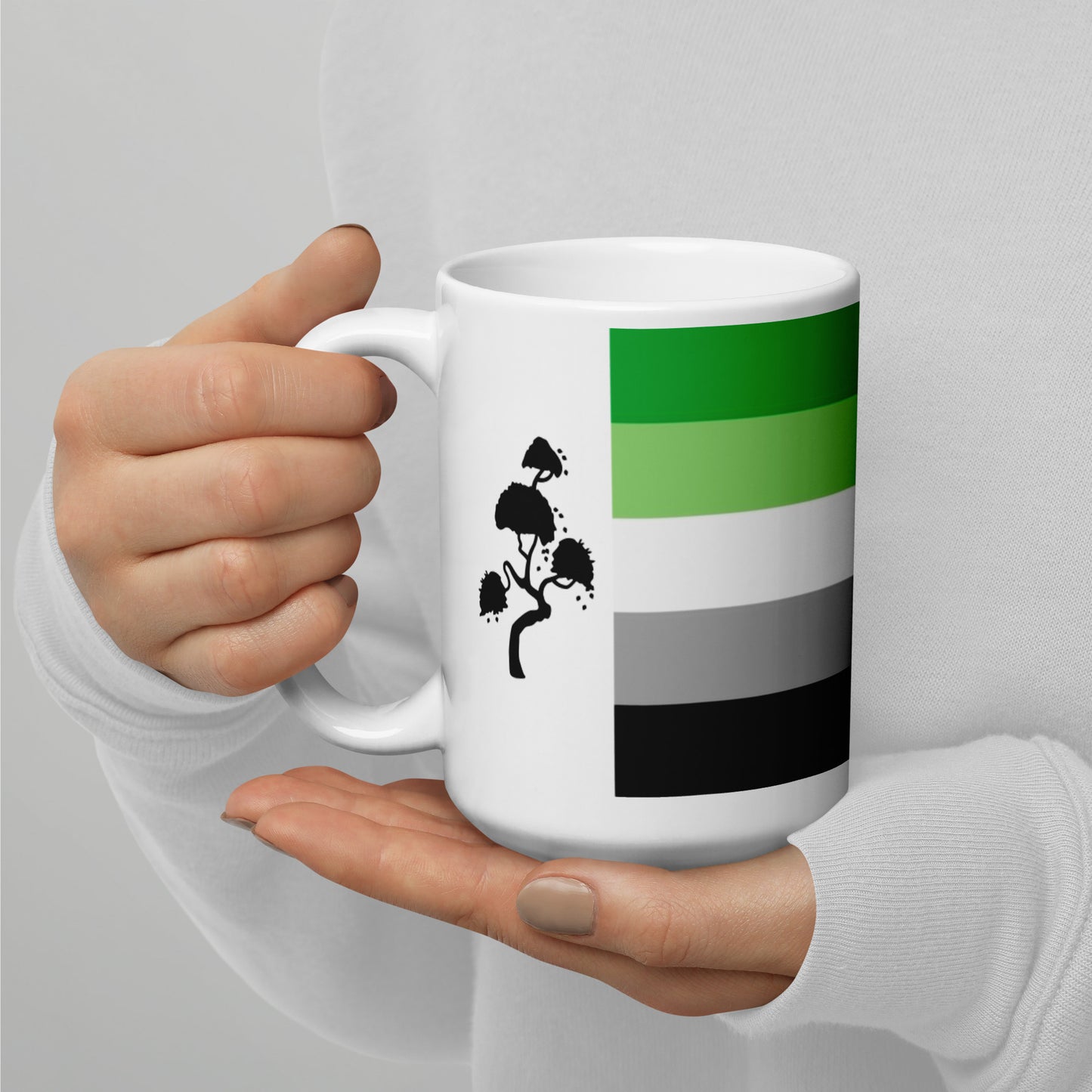 Aromantic Pride Flag Mug