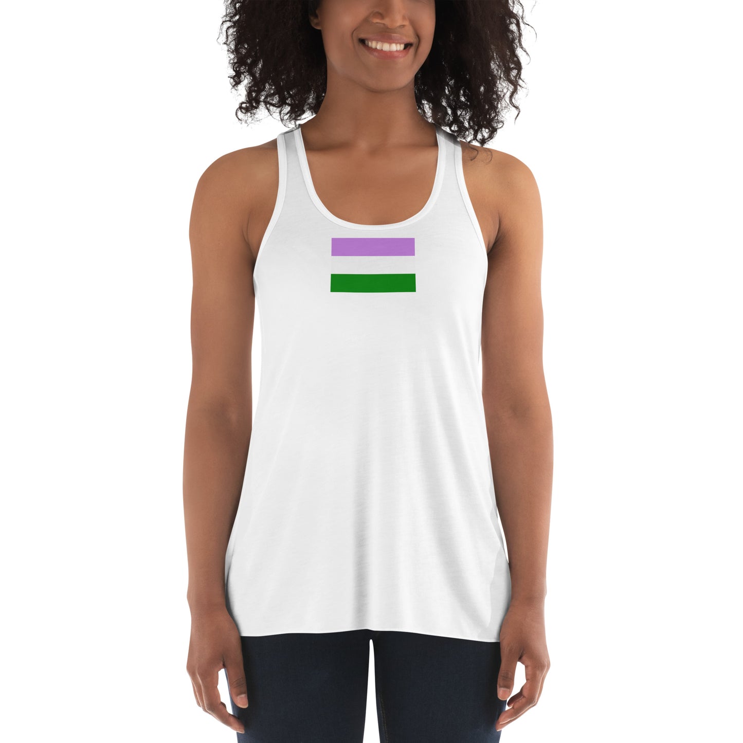 Genderqueer Pride Flag Racerback Tank