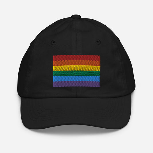 Pride Flag Youth Baseball Cap