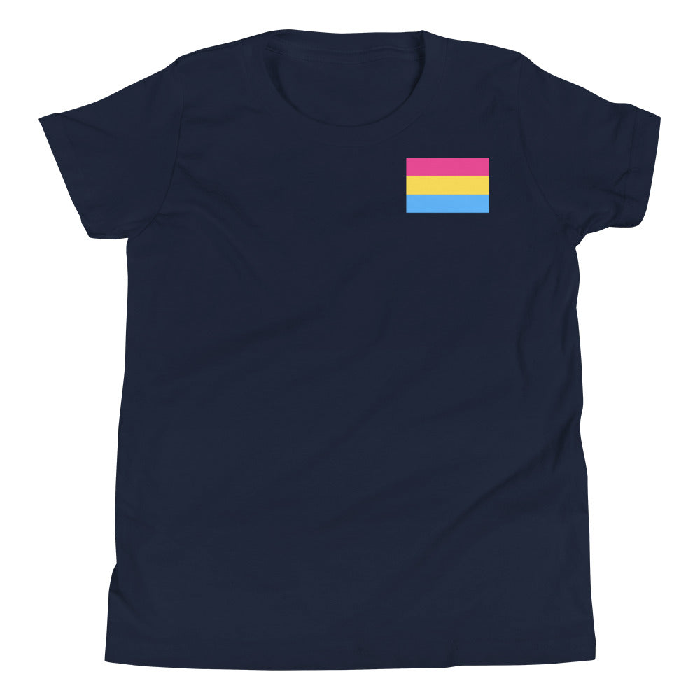 Pansexual Pride Flag Youth Short Sleeve T-Shirt